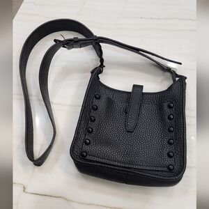 Rebecca Minkoff Elegant Black Leather Shoulder Bag